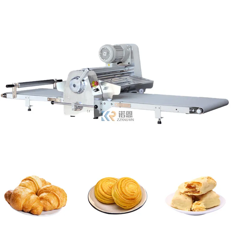 Vertical Electric Dough Sheeter Roller Croissant Bread Dough Sheeting  Shortening Machine for Pie