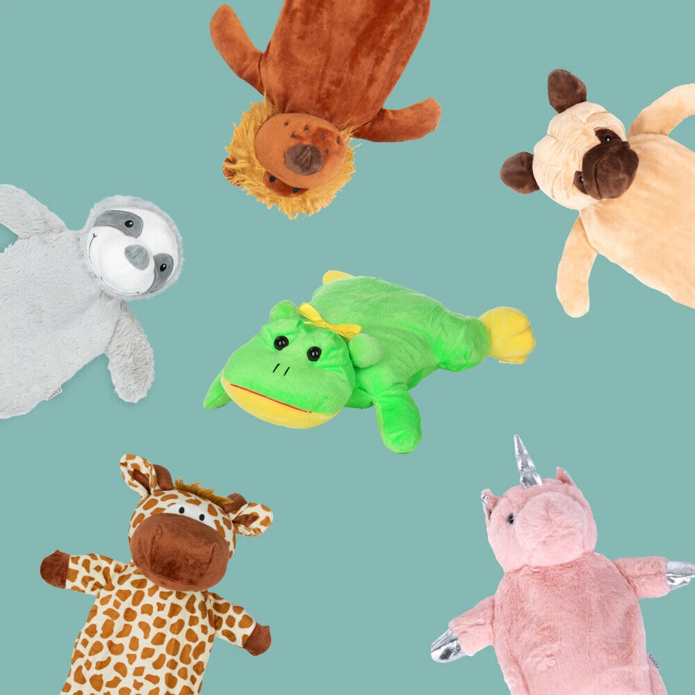 removable cartoon cover water- filling rubber hot water bag small cute animal hot water bottle covers