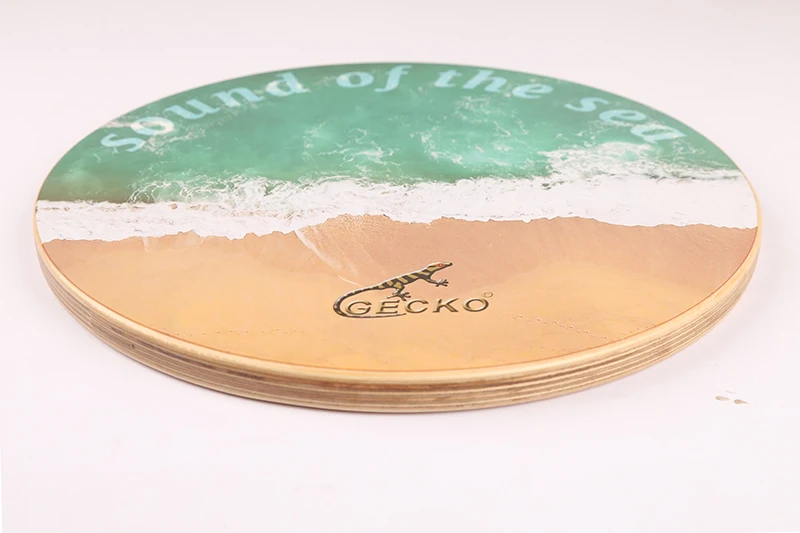 Gecko GH37 Cajon Sea Wave Drum Rounded Wooden Percussion Instruments Professional  Ocean Drum Flat Wooden Case Drums