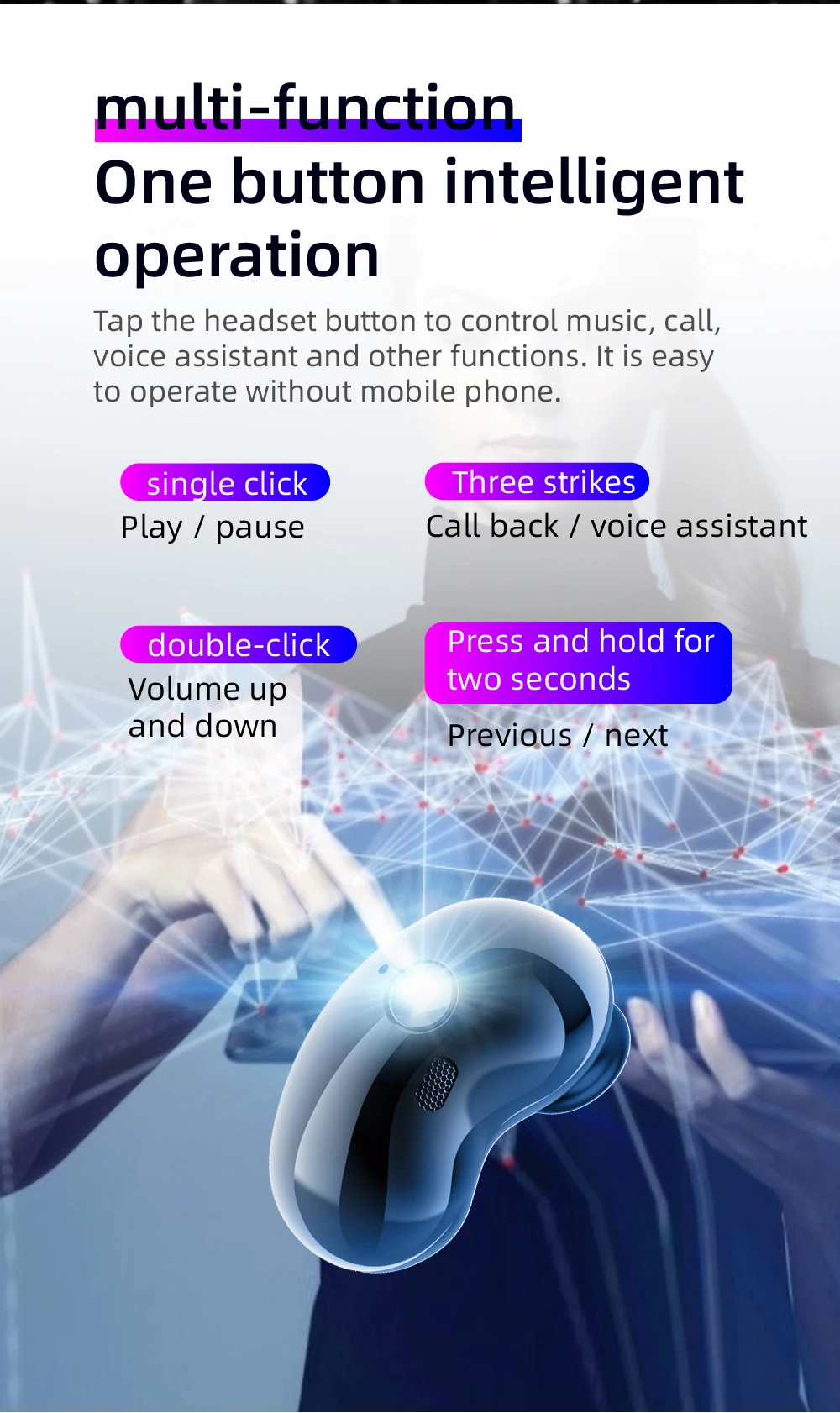 Stereo Waterproof Wireless BT Gold tws True Sports Wireless Fone De Ouvido Earbuds Earphones S6 for Samsung Buds Live S6 tws - ANKUX.COM