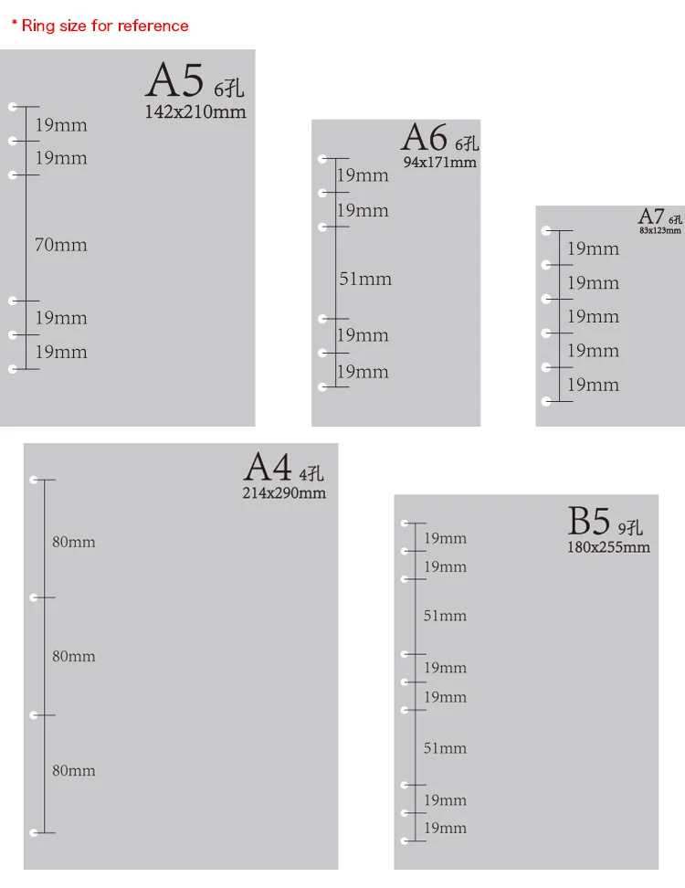 Custom A5/a6/a7 Planner Divider,Frost Pp Index Pages With Black Print ...