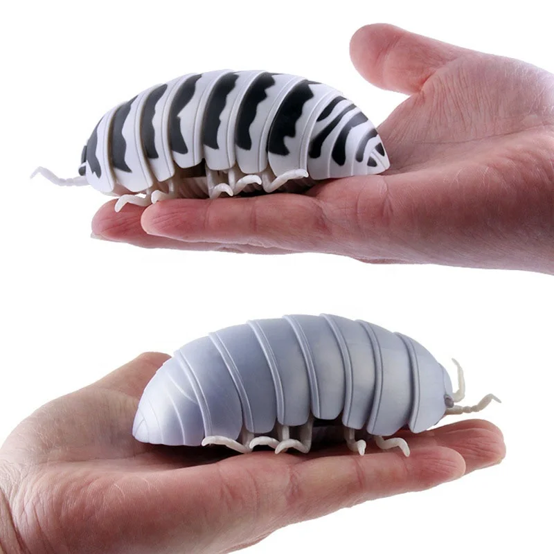 Factory OEM Tricky Creative Simulation Animal Model Lifelike RC Toys Insect Bug Pillbug Worm Electric Gadget Pranks