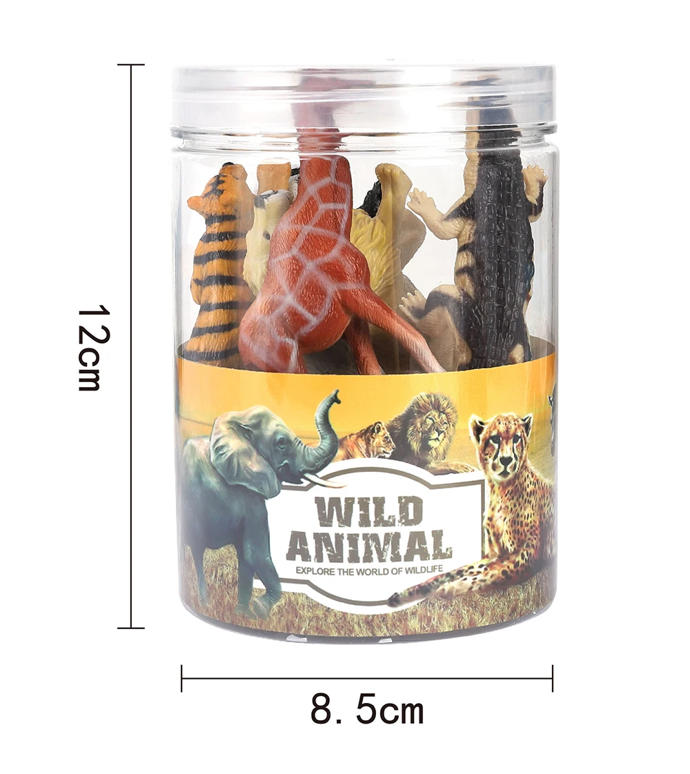 キッズ野生動物フィギュアプレイセット小さなおもちゃプラスチック動物