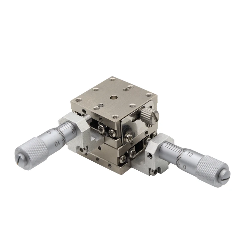 XY Axis Stainless Steel Platform LBY40/60/80 High Precision Optical Small Fine Linear Manual Adjustment Sliding Table Bearing