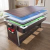 Walnut wood - green tablecloth