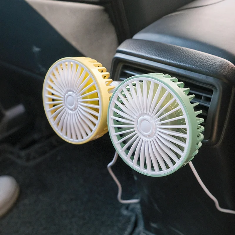 Новые автомобильные аксессуары электроника интерьер автомобиля вентилятор с ароматизатором красочные светодиодные огни F406 Пользовательские гаджеты CE usd D/C вентиляционный