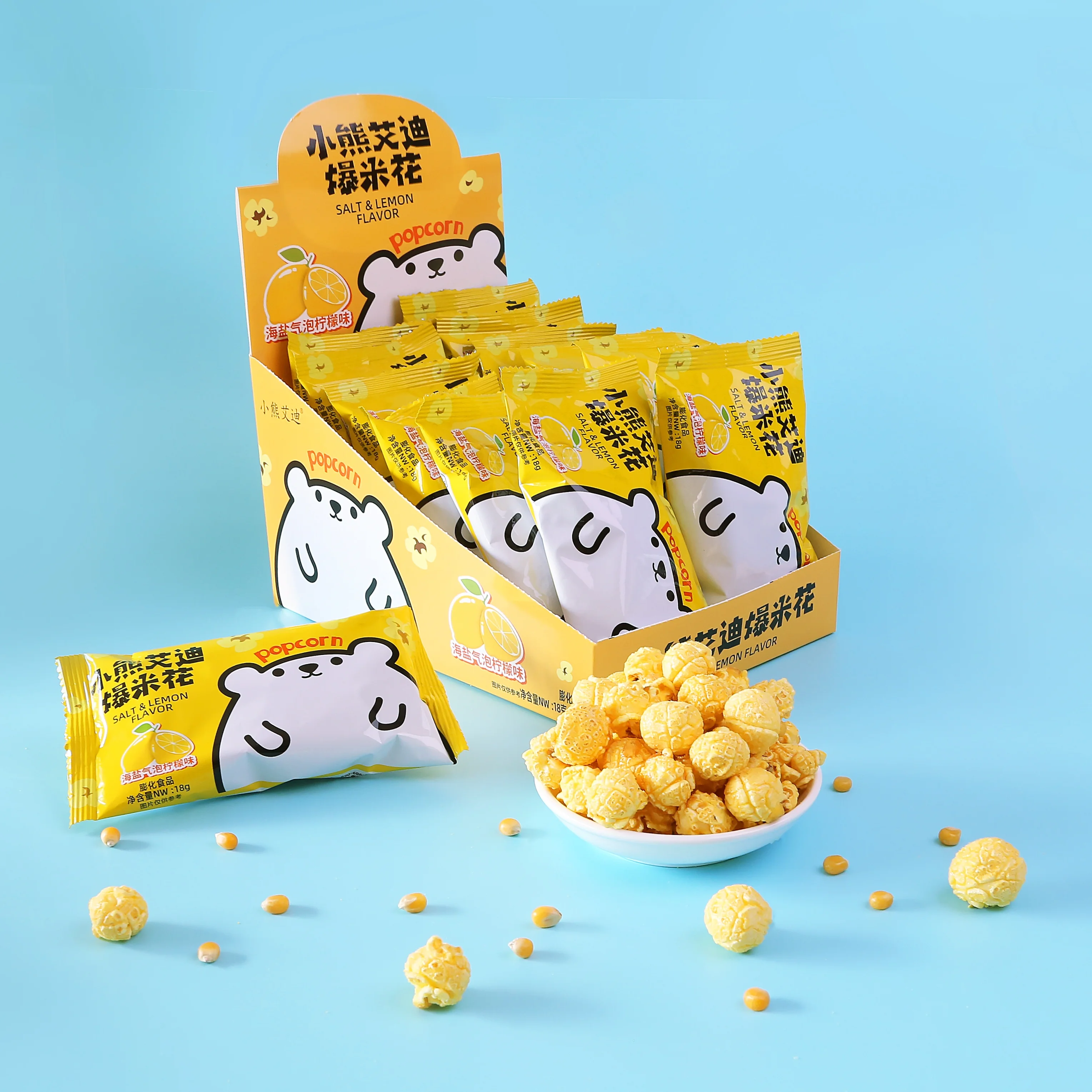 Полнозерновые Безглютеновые низкокалорийные повседневные закуски без искусственных цветов консервантов запеченный попкорн Здоровая пища