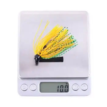 Cheery 10g Metal Skirt Lure Sinking Artificial Hard Bait Jig Head with Hooks for Sea Bass Bass Marlin-Freshwater Bottom Fishing – Metal Jig – view 3