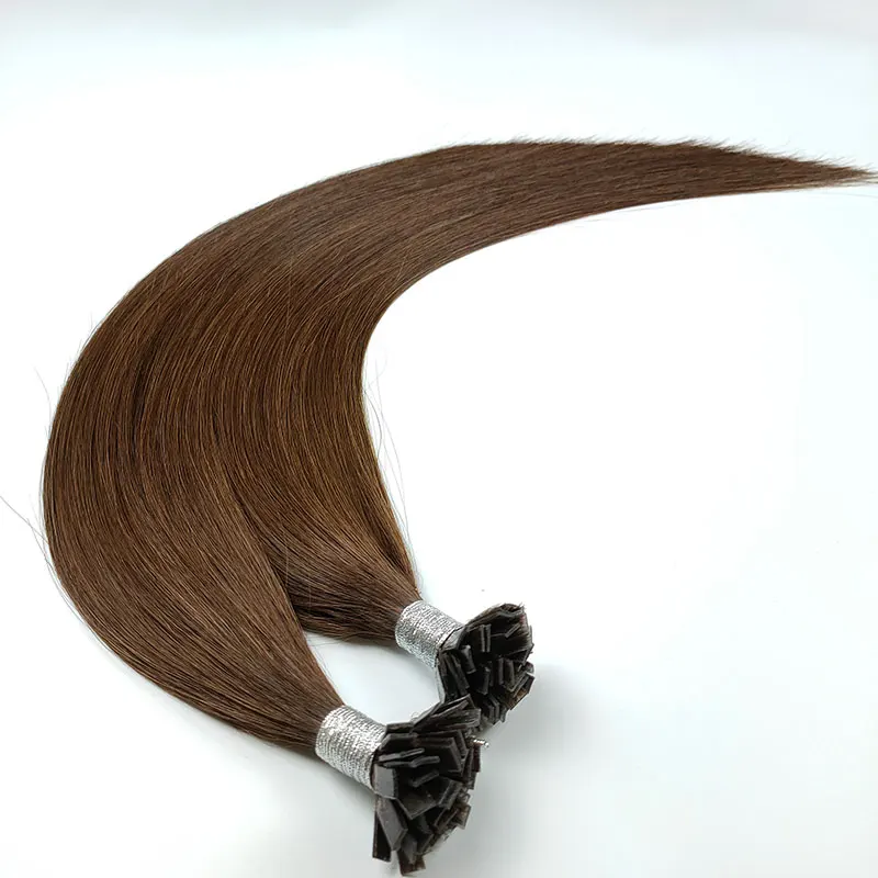 2024 Lanxun New Trend Wholesale Hair Product Pre-bonded Flat Tip Remy  Hair Extensions Human Hair For Sale manufacture