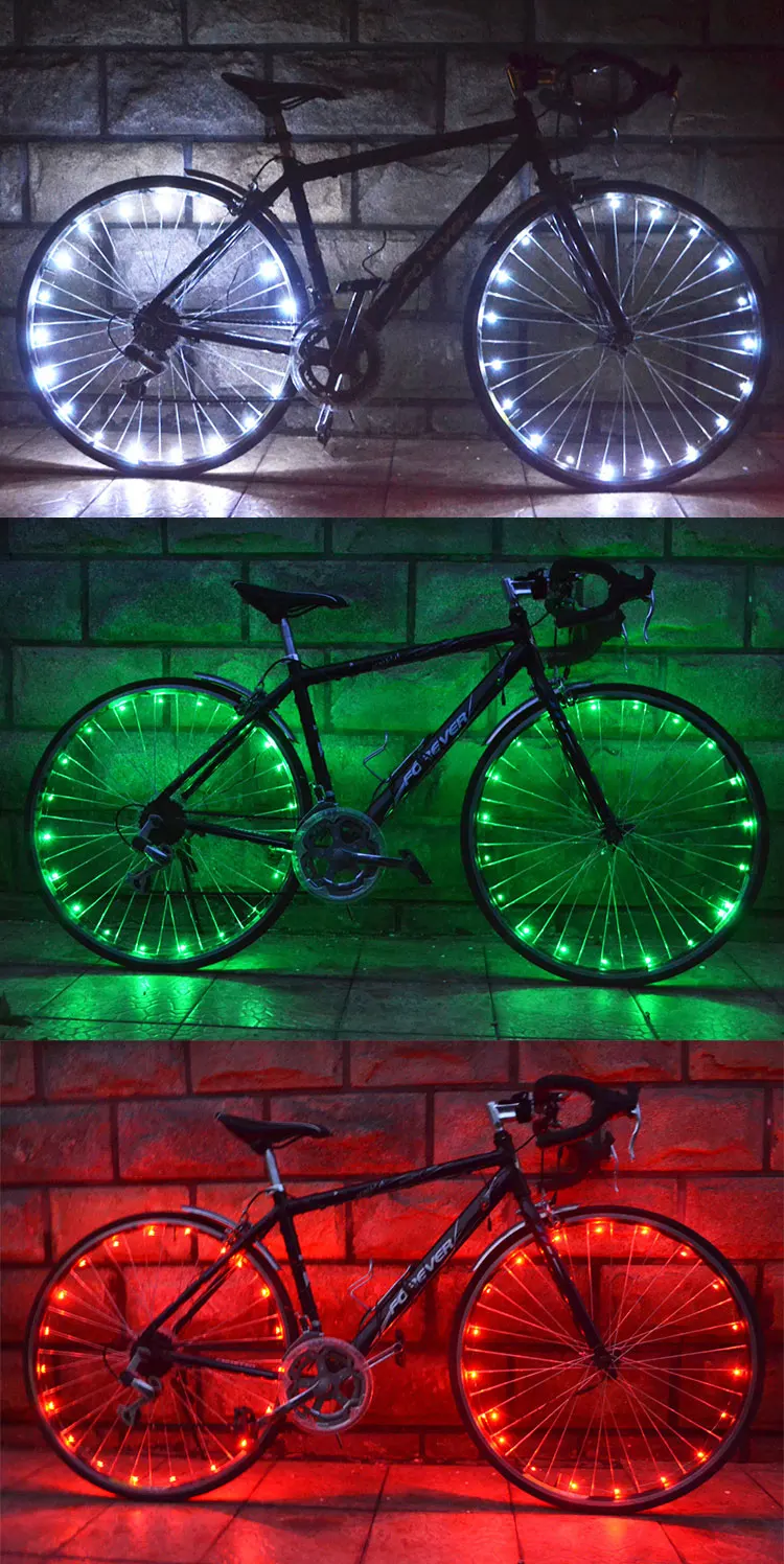 New Image Cycling Spoke Bike Lighting Bicycle Accessories 2m 20 Led