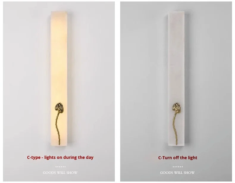 product new chinese style long strip led wall lamp aluminum 3000k warm modern living room background decoration slot inlaid high end-17
