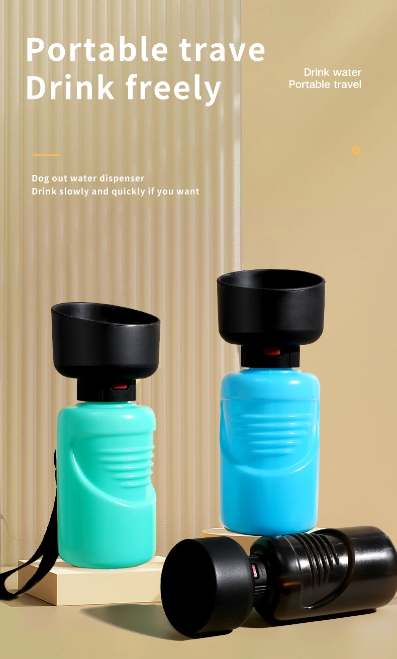 RTS BPA Free Animal Feeding Drinking Cup Bowl Pet Water Dispenser Dog Water Bottle factory