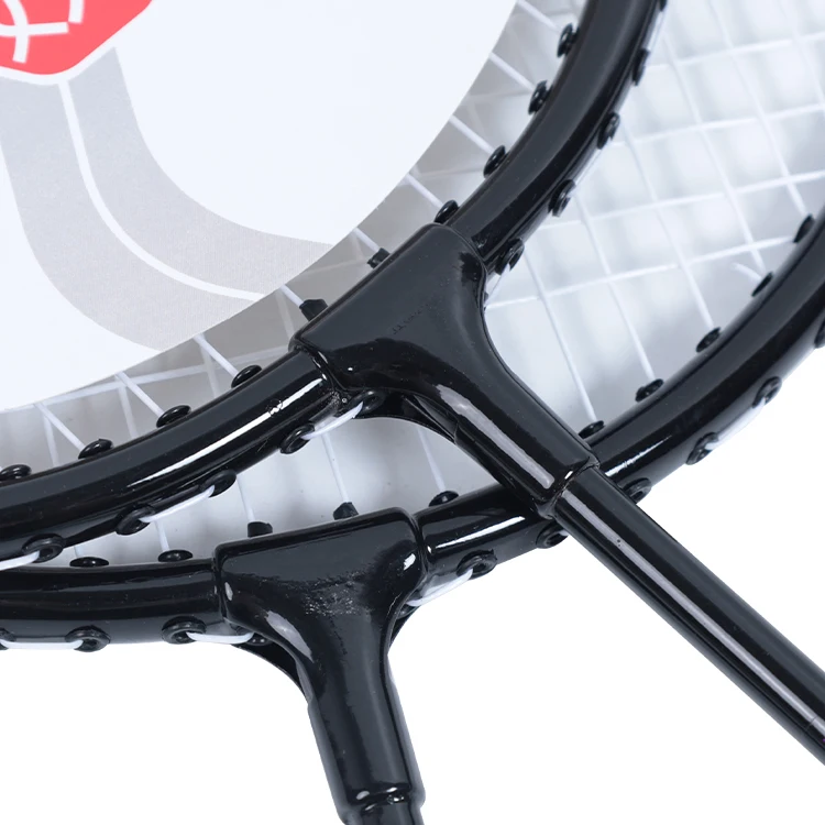 Горячая Распродажа Высокое качество нейлон и стекловолокно бадминтон пользовательский дизайн Алюминиевый сплав ракетка для