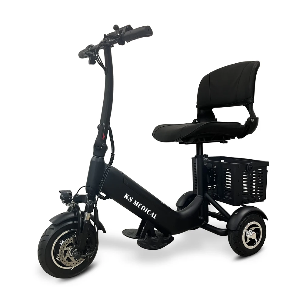 Scooter eléctrico plegable de ruedas para ancianos y adultos