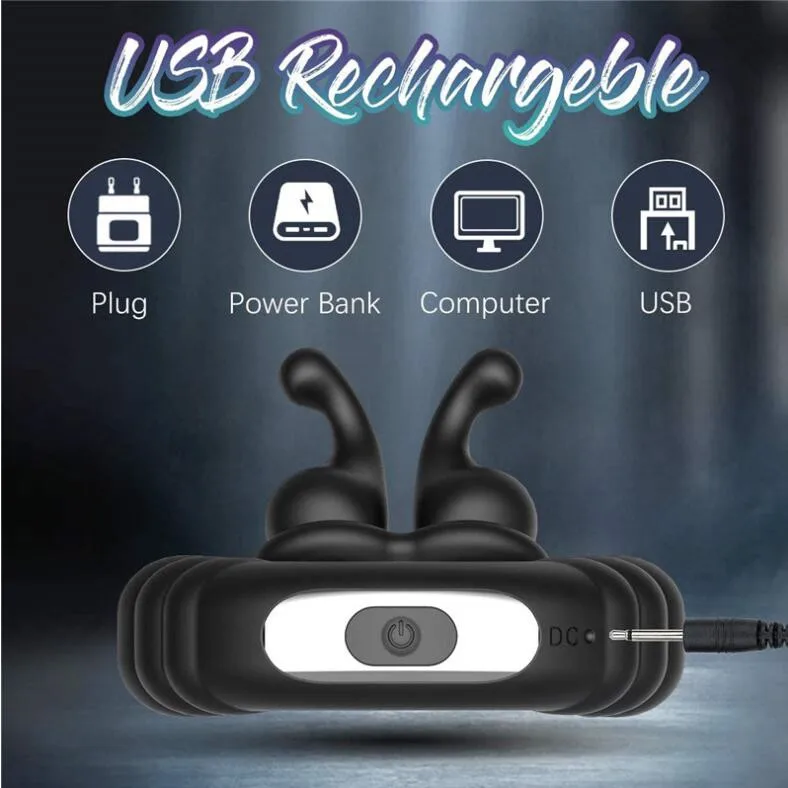 Amazon hot sale 10 frequency silicone cock ring vibrator sex toys for men delay ejaculation