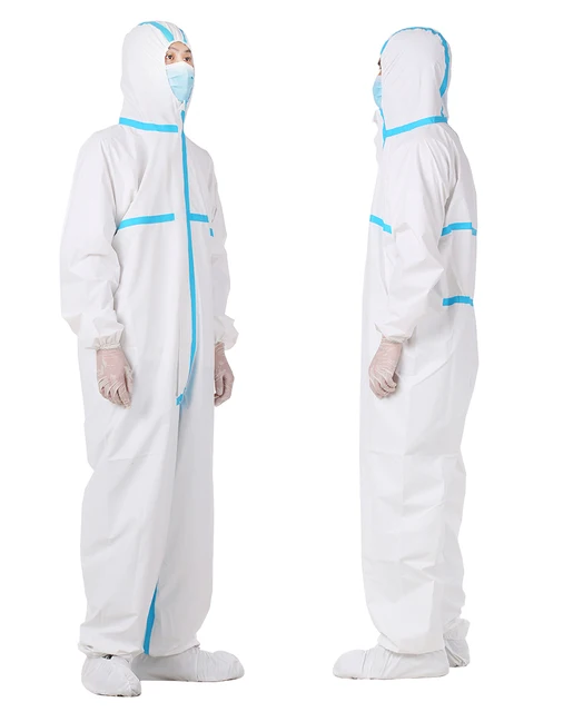 Custom Safety Coverall Microporous Breathable Film Disposable Coverall Non Woven Protective Coverall
