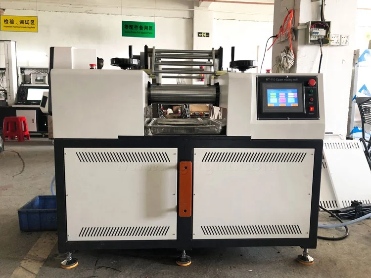 New Customizable Two Drum Lab Plastic Rubber Two Roll Mill Machine