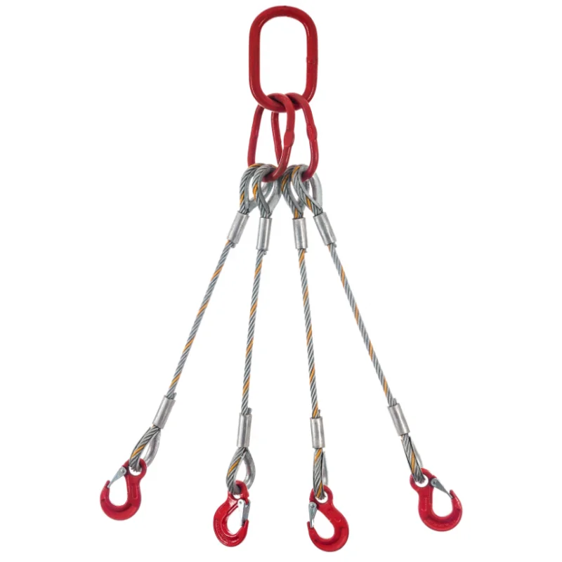 Строп стальной. Wire Rope Sling. Строп СКП 5.0/3000. 4 Legs wire Rope Sling. Wire Rope Sling,2782x30mm.