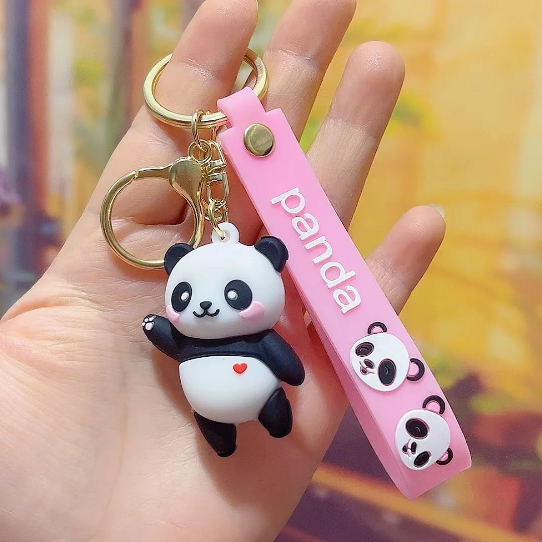 Portachiavi Panda In PVC - 6 Pezzi Colorati, Regalo Carino Per Bambini E Ragazze - Foto 6