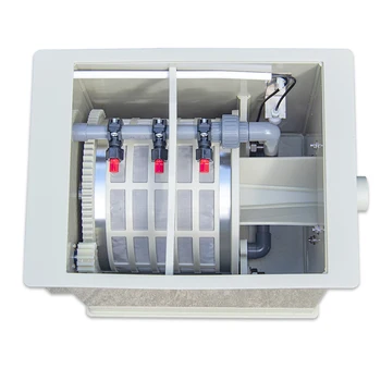 Qlozone家庭用水族館鯉池回転ドラムフィルター水槽小型魚池フィルター