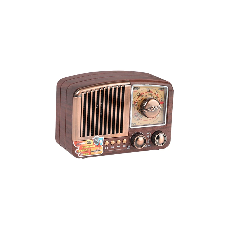 Portable Multifunction High Sensitive Portable Sw Am Fm More Band Retro Classic Radio With Earphone Jack