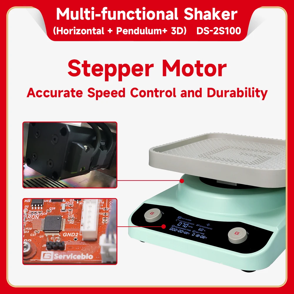 Lab Orbital Laboratory Instrument Lab Device Table Top Automatic Large Capacity Blood Bag 3D Rocking Shaker