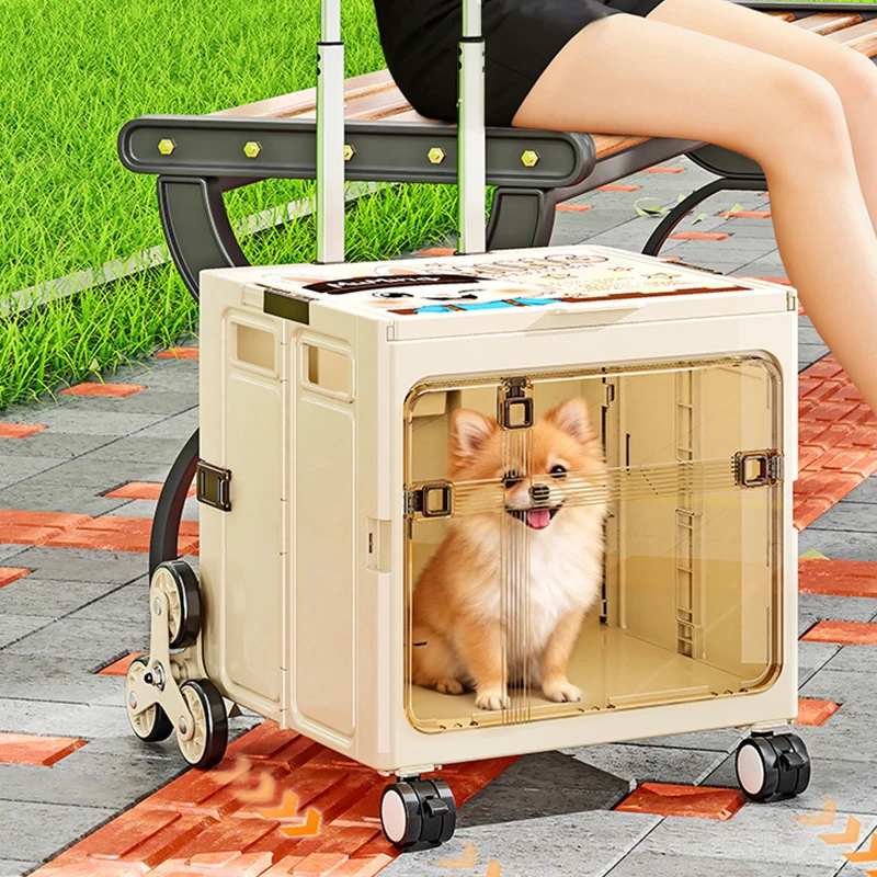 New Multifunctional Portable Pet Cart Foldable for Home and Shopping Use Travel Pet Stroller Pet Supplies