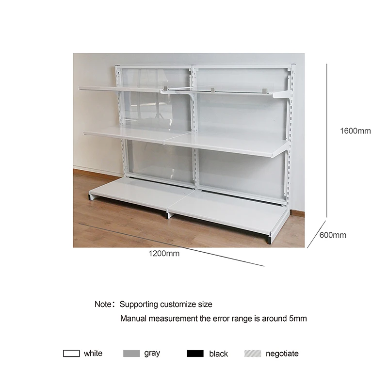 Customized Supermarket Shelves Shop Stands Retail Shelving Store Rack
