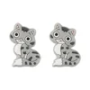 Cat Focal bead Light Gray SA170