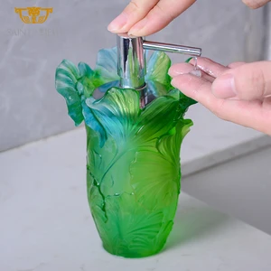 Custom 150ml Crystal Bathroom Accessories Shower Stall Shampoo Hand Wash Liquid Soap Dispenser