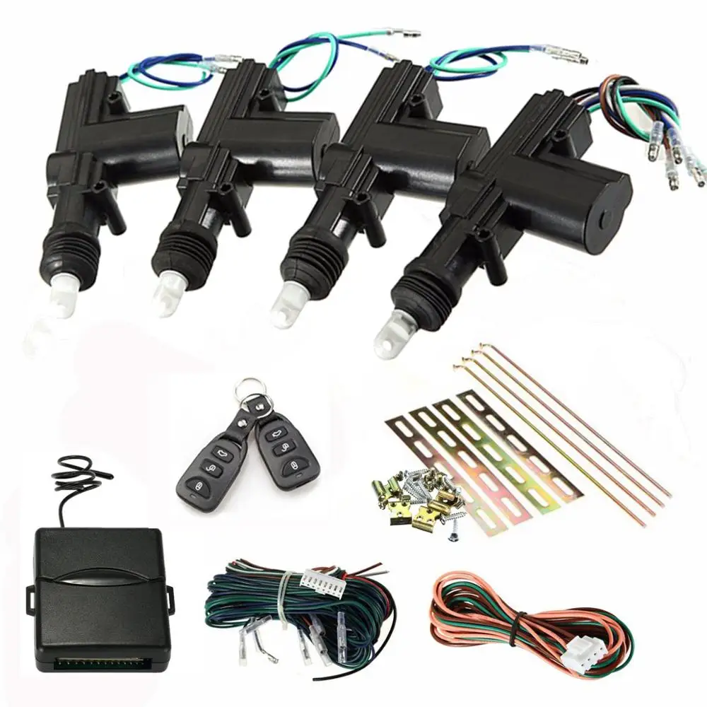 2 Pack Universal Central Door Locking System 2 Wire Actuator CDLS-100R Audiopipe 
