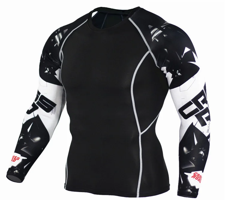 Quick Dry Compression Online T Shirt Printing Men'S Long Sleeve Compression Shirts For Sale What Should I Wear While208_voghion.com
