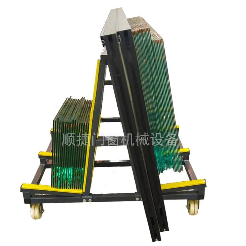 Loading 500kg A Frame Glass Transportation Racks Cart Twosided Glass