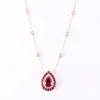 Lab Ruby Necklace