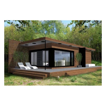 European Cottage Australian Designer Prefabricated Steel Frame Buildings Luxury Pod Haus Mobile Home Prefab Container House
