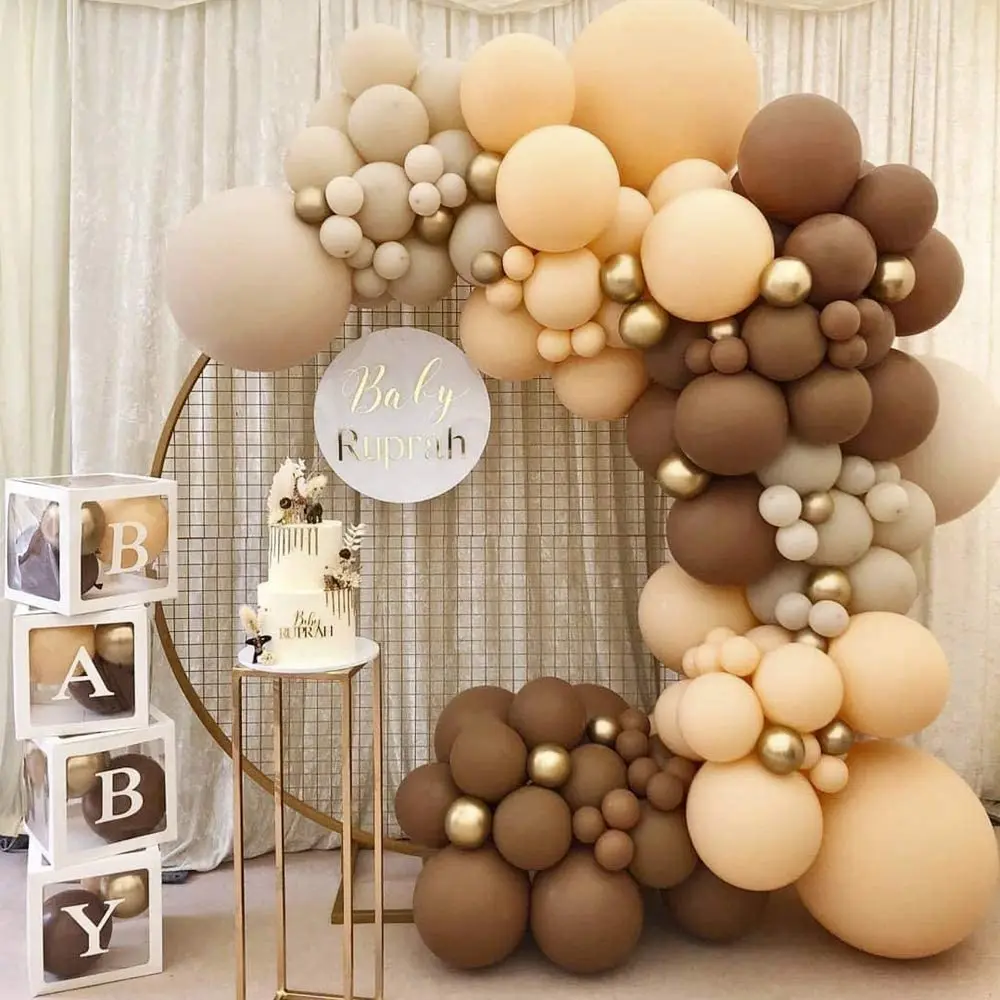 Party Port Retro Chocolate/Coffee/Brown Balloons Chocolate Coffee