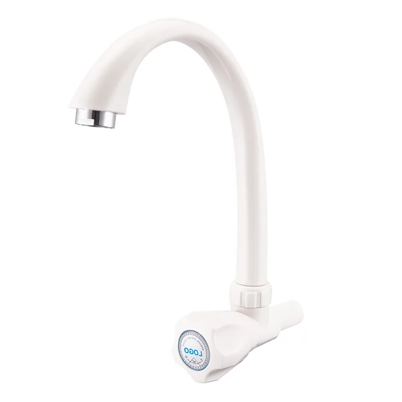 Заводская поставка, Классический пластиковый водопроводный кран с одной ручкой, кухонный кран для раковины