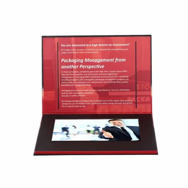 wedding card LCD video brochure and video card for advertising