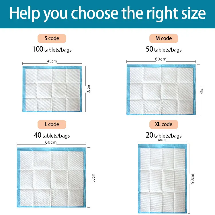 Wholesale Dog And Puppy Pads Leakproof 5layer Dog Training Pads Eco Friendly Disposable Pet