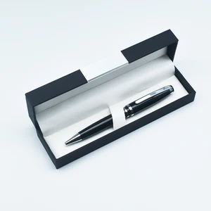 Luxury Business Cooperate Premium Gift Custom Logo Metal Ball with Black Pen Case
