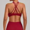 Cross-Back Bra (Red)