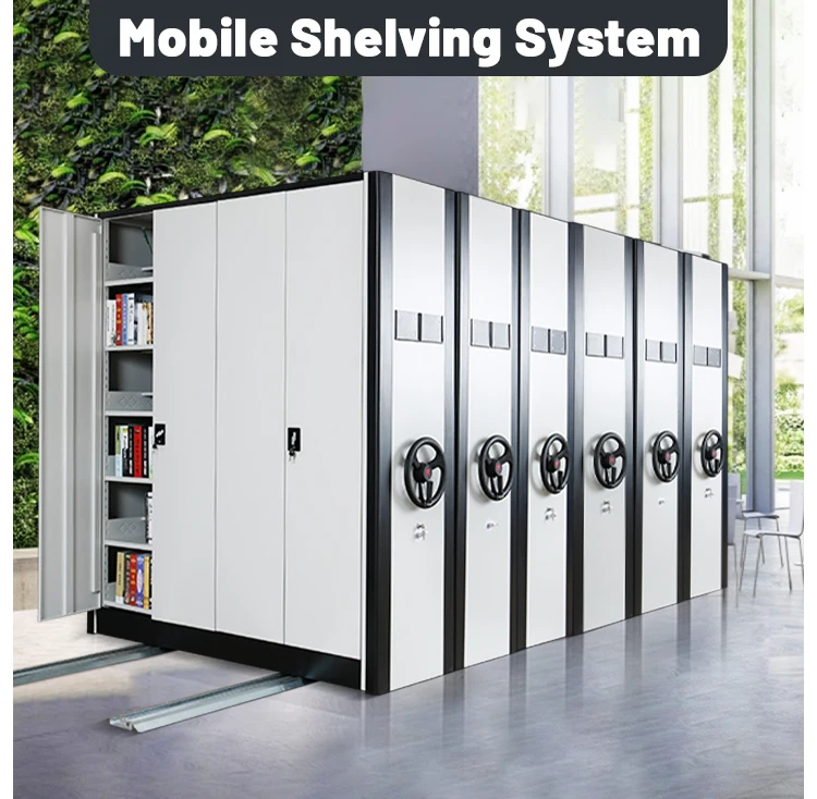Library & Office Mobile File Rack High Quality Movable File Cabinet ...