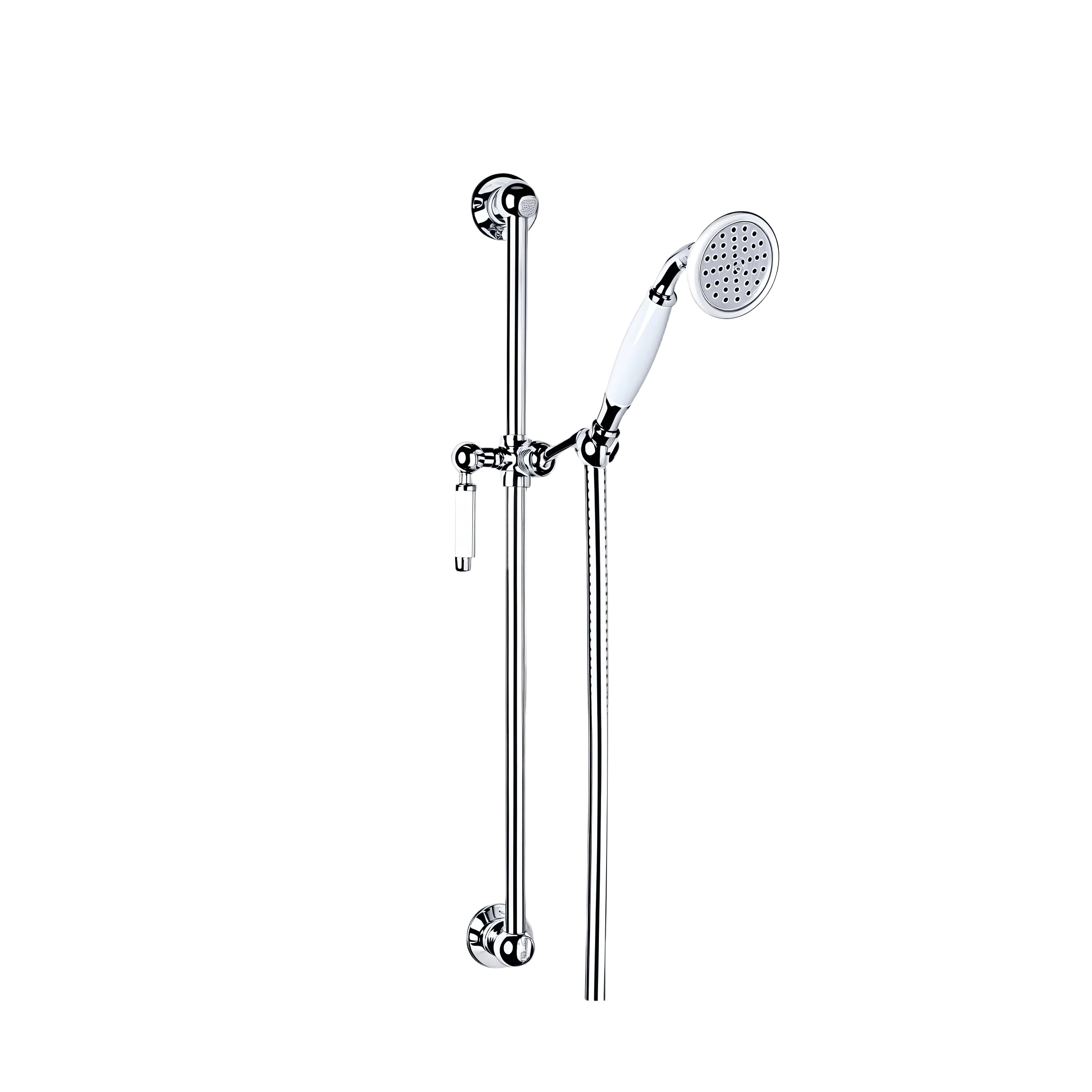 Brass Ceramic Lever Slide Rail Set with Handshower & 1.5m Flexible Hose