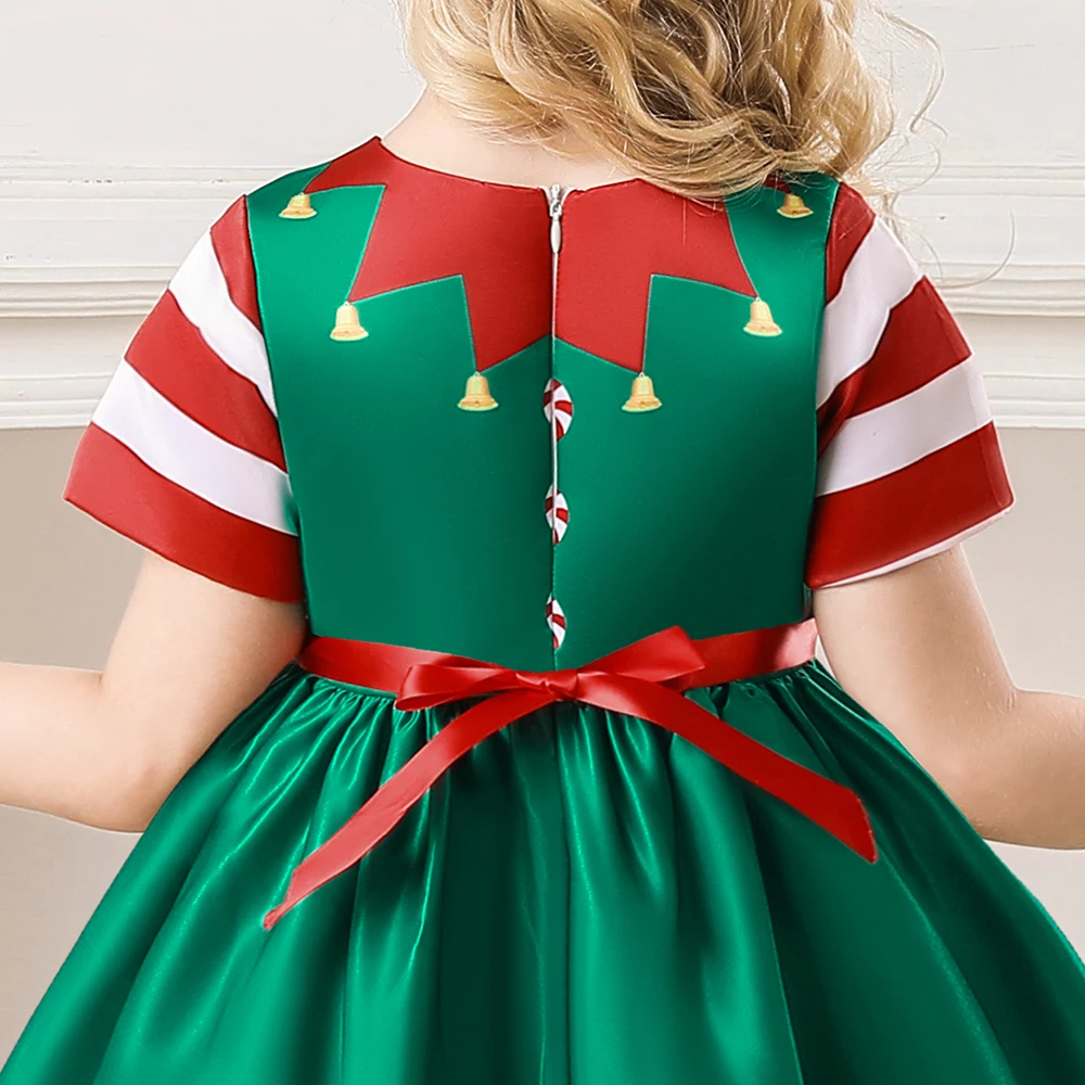white christmas dresses Moo-y Christmas Organic Cotton Christmas Dress for Kids main image 1