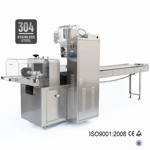 Gas Flush Automatic Horizontal Bag Flowpack Packing Patti Flow Wrap Egg Roll Packaging Machine