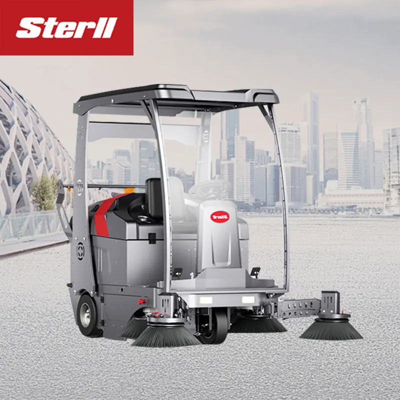 Sterll Road Floor Sweeper Car Automatic Electric Cleaning Ride-on Commercial ST8 Street Sweeper