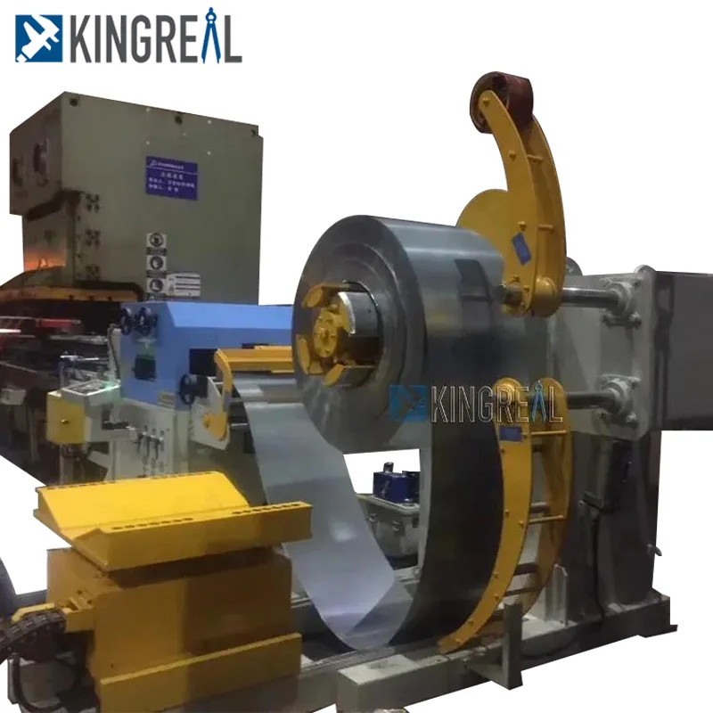 Coil Metal Sheet Panel Leveling Servo Feeding Laser Cutting Machine Combine Decoiler Leveling Feeder Punch Machine