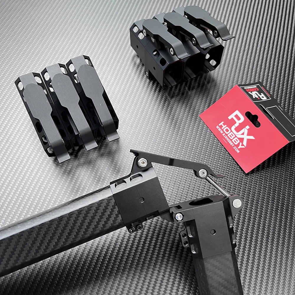 25x38mm Octagonal Shape Aluminum Folding Arm Joint Hinge Bracket Drone