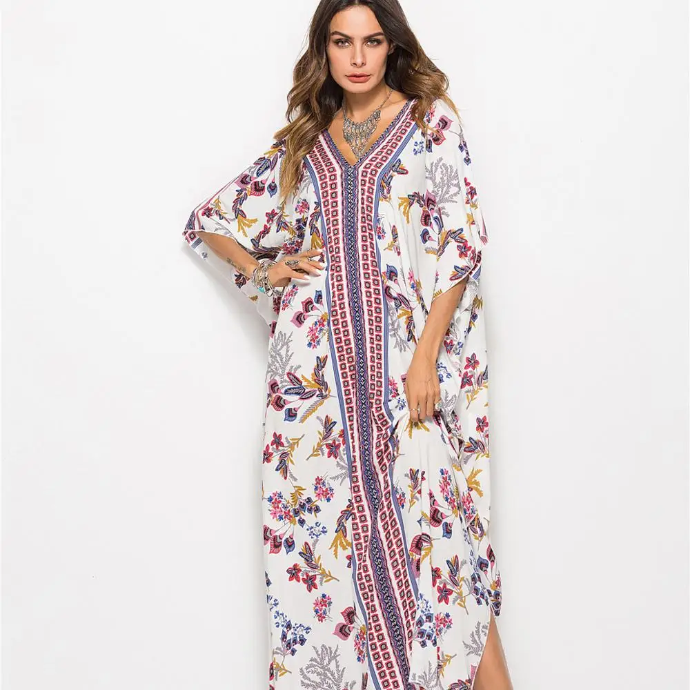 womens spring and summer dress fashion bat sleeve dress robe