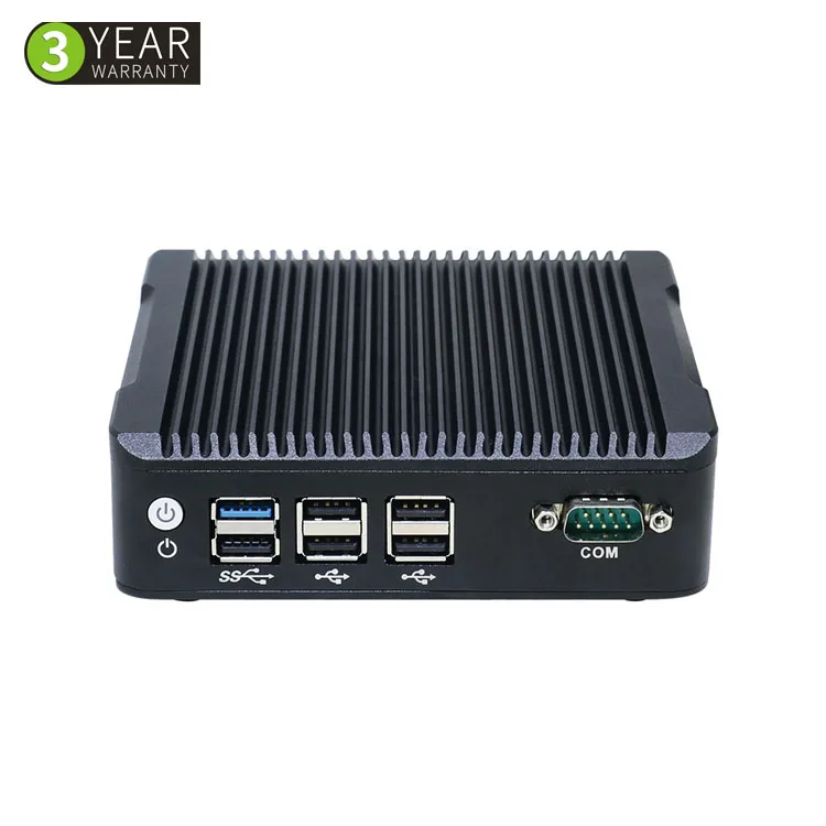 Mini PC 本体 ZB-MN370 N3700 Mini PC Dual NIC - Quad Core Industrial Fanless Box PC